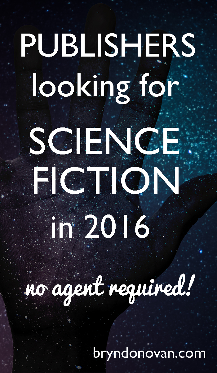 Publishers of Science Fiction 2016 #writing #scifi