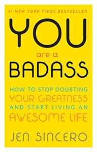 cover of book YOU ARE A BADASS (lettering only, no illustrations)