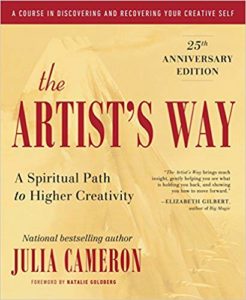 The Artist's Way by Julia Cameron, book cover featuring a mountain