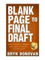 cover of the book BLANK PAGE TO FINAL DRAFT: how to plot, write, and edit a novel, step by step