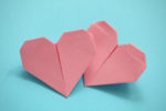 How to Write a Love Story | two origami hearts
