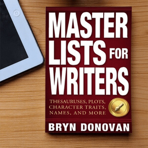 Master Lists for Writers book Bryn Donovan