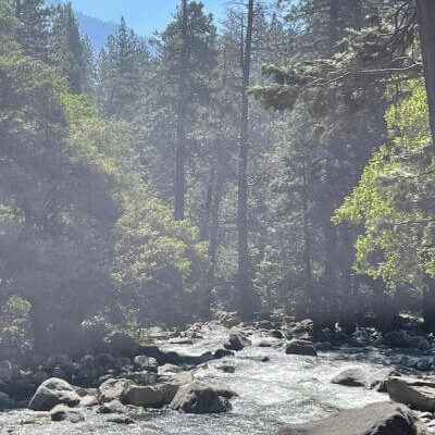 a creek in Yosemite National Park