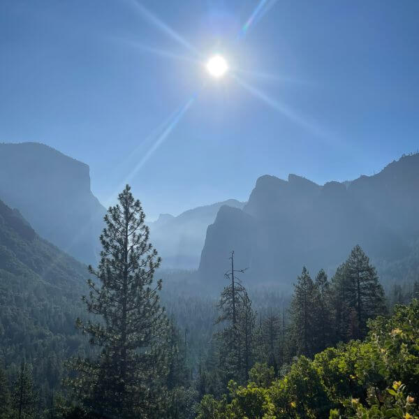 Yosemite Valley bright sun