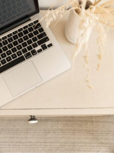 computer laptop on desk