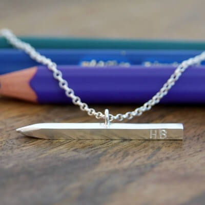 Silver Pencil Necklace