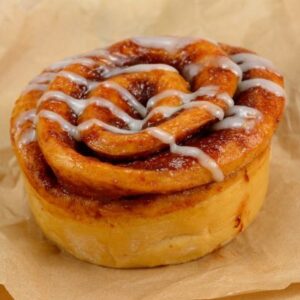 cinnamon roll closeup