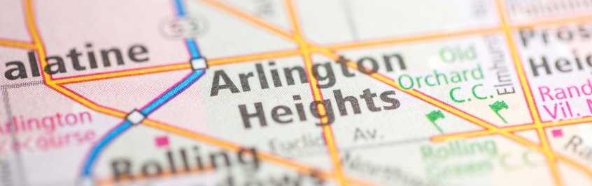 Arlington Heights, IL on the map