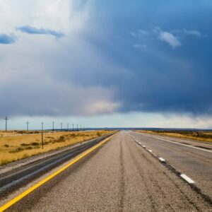 highway and fields