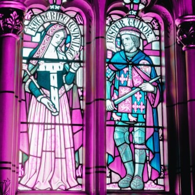 stained glass couple - medieval love quotes