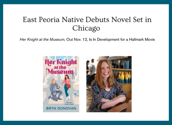 Top of the Book Press Release. The headline reads: East Peoria Native Debuts Novel Set in Chicago